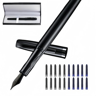 Matte Black Forest Fountain Pens For Writing Extra Fine Nib Refillable
