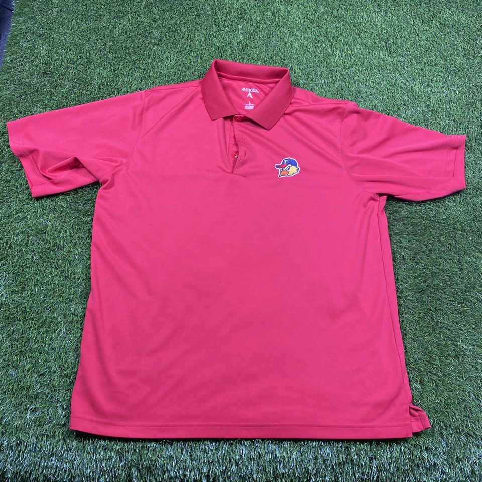 Toledo Mud Hens Polo Shirt Mens Large Red Antigua MILB Baseball - Image 2 of 4