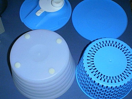 Tupperware SALAD SPINNER 3779B Complete with Basket and Serving Bowl 3776 & Seal - Picture 4 of 5