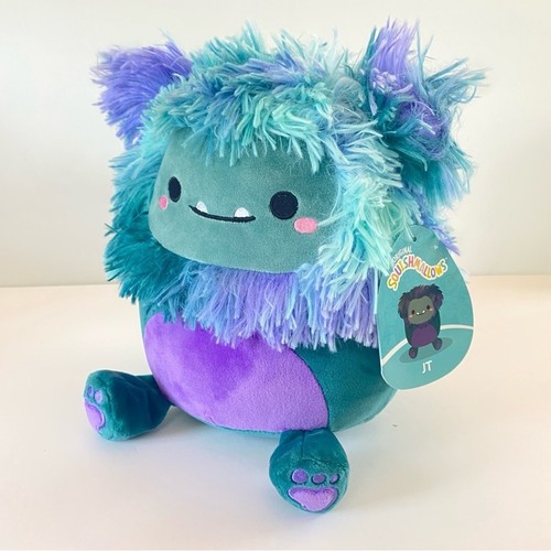 Squishmallows 8" JT Bigfoot Yeti türkis blau lila flauschiges Monster NEU mit Etikett - Bild 3 von 13
