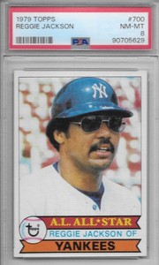 1979 Topps Reggie Jackson #700 PSA 8 NM—MT HOF New York Yankees