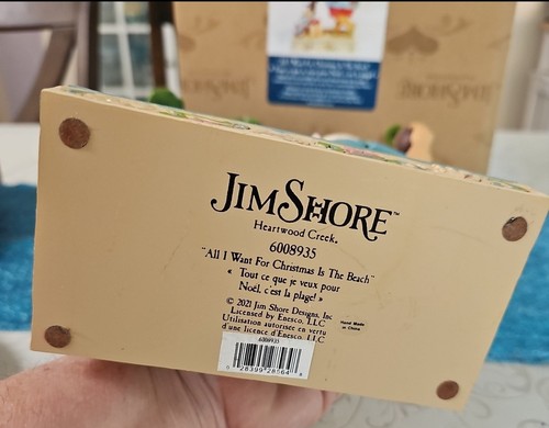 Jim Shore Santa "All I Want for Christmas Is The Beach" NEW - Picture 3 of 6