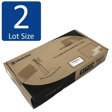 Lot of 2 NEW Hemudu HT05B-001 Computer Monitor Free-Standing Desk Mount Riser