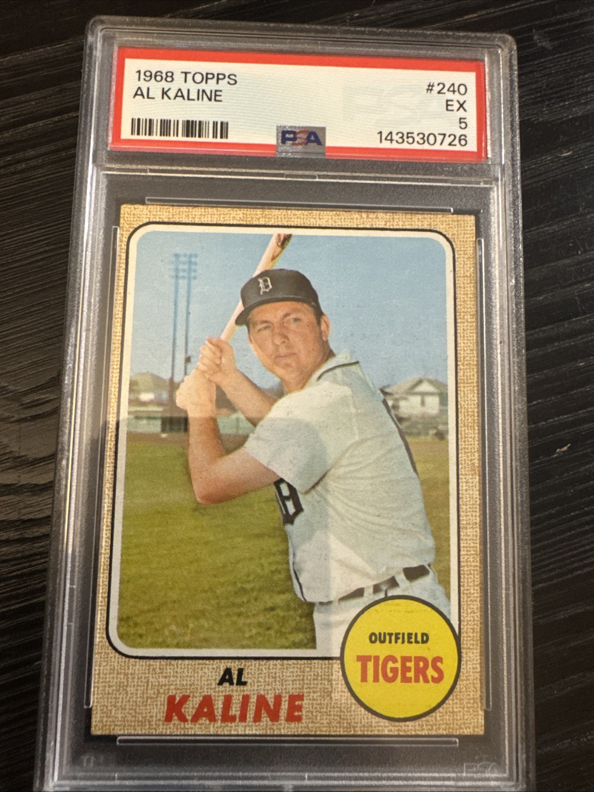 1968 Topps #240 Al Kaline PSA 5 EX