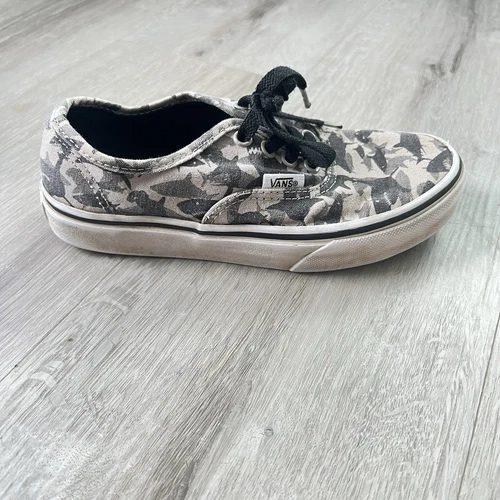 Vans Autentico Squalo Mimetico Slip On Bambini Taglia 2Y Modello 721454 All Over Shark