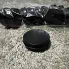 2oz/60ml Aluminum Tin Container Metal Storage Screw Round top - 12 pack Black