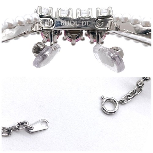 Gentle Monster Bijou DE 02 pearl White Silver Pink Sunglasses 2025 Near Mint JP - Picture 10 of 10