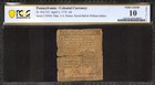 1772 4D Colonial Currency Pence Note Fr.Pa-151 Pennsylvania Pcgs 10 Vg (519)