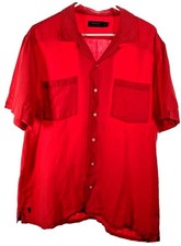 Polo Ralph Lauren silk linen shirt pink large men's preowned