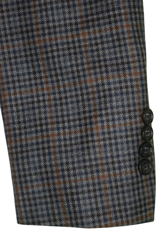 Abrigo deportivo Brooks Brothers 100 % lana Lanificio di Pray Check 38R Foto 4 de 4