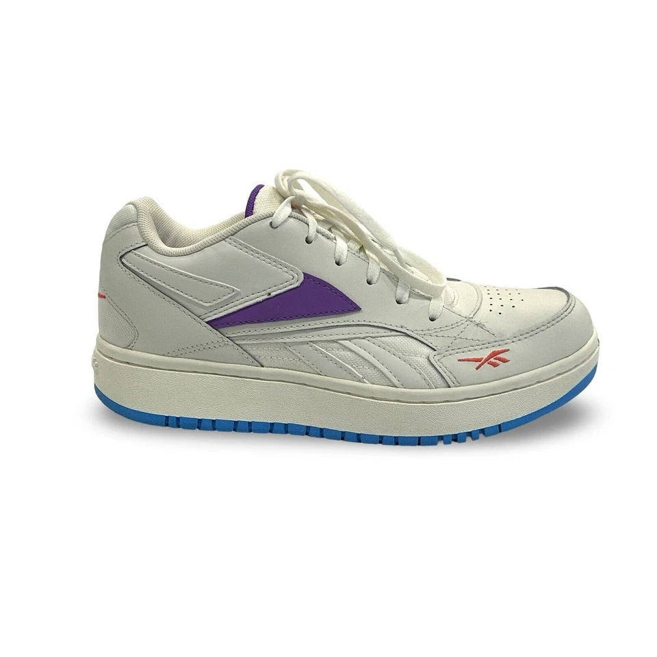 锐步 Court 双混运动鞋女式 7 码白色和紫色 — 第 2/4 张图片
