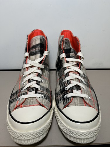 Converse Chuck 70 Hi Top Sneaker Shoe Plaid Tweed Desert Tartan Egret Men's 10.5 - Picture 4 of 14