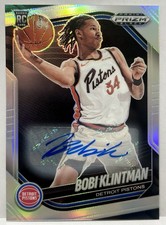 2024-25 Panini Prizm Black #234 Bobi Klintman Rookie Auto Silver Prizm