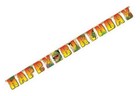 Creative Party PC295012 Dinosaur Jointed Birthday Banner-1 Pc, Paper, Orange/Yel