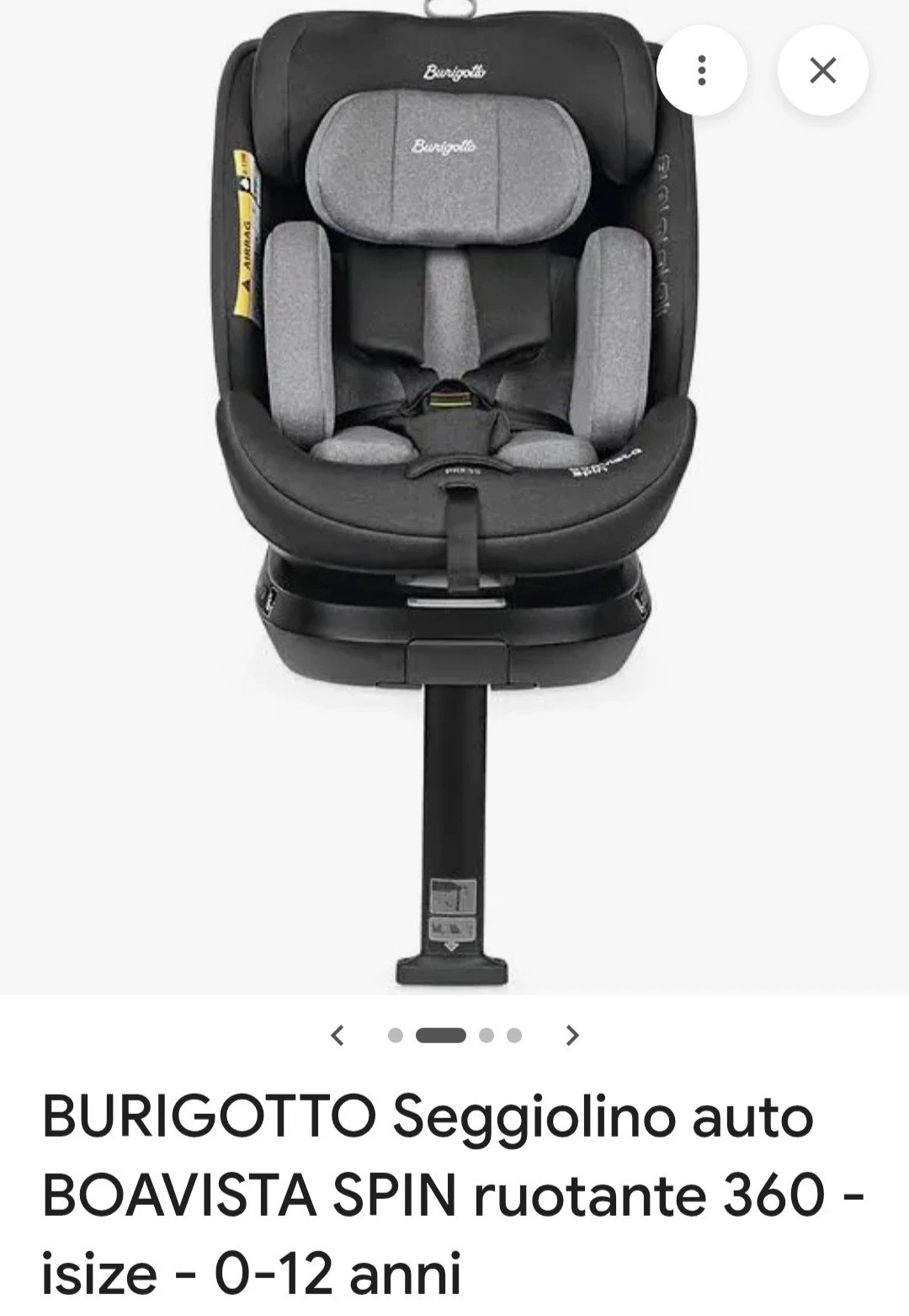 seggiolino auto Berigotto