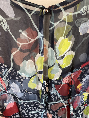 LK Bennett Phia Seidenkleid Navy Floral UK 8 /EU36 /US 4 - Bild 8 von 17