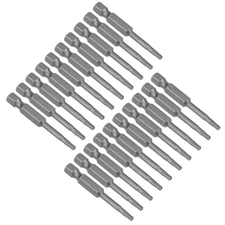 20pcs 2" 1/4" Hex Shank T10 Magnetic Torx Head Security Screwdriver Bit S2