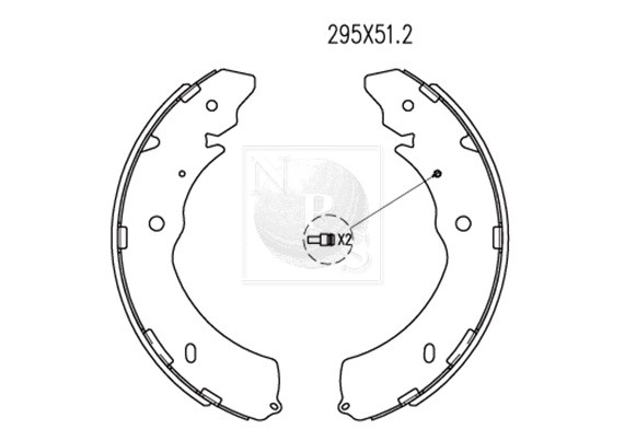 Garnitures de frein anti-bruit pour Fiat 4600A106 à friction stable
