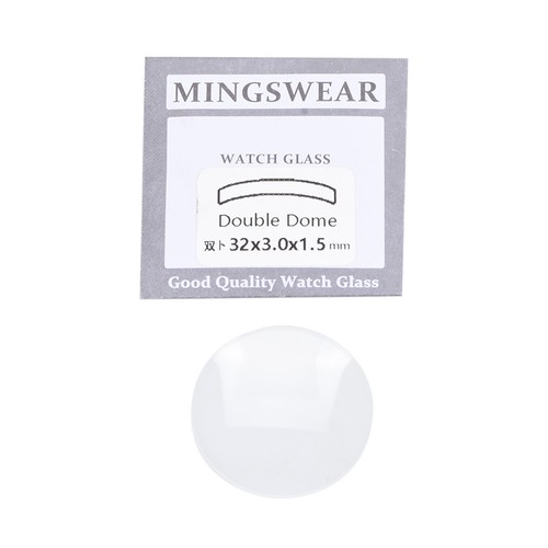 1.5mm Clear Double Domed Mineral Watch Crystal 30mm-38mm Diameter Concave Glass - Picture 27 of 33