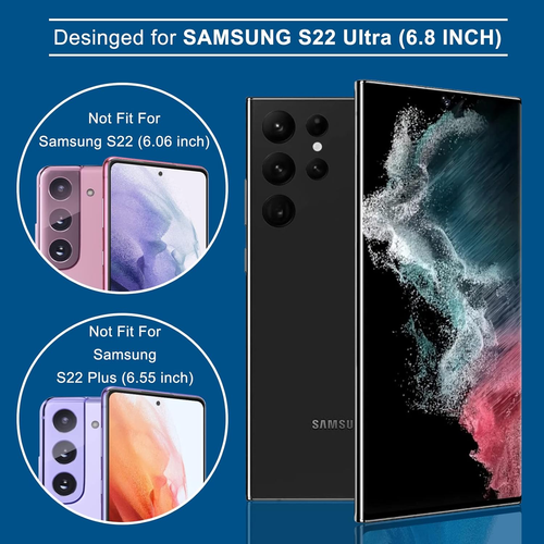 2 Pack for Samsung Galaxy S22 Ultra Privacy Screen Protector, Anti-Spy Full Adhe - Picture 5 of 12