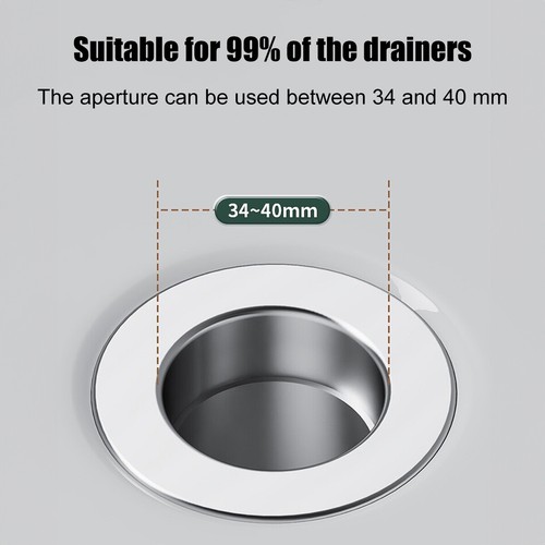 Filtro de drenaje de fregadero de baño 3 piezas colector de pelo baño emergente EE. UU. - Imagen 9 de 14