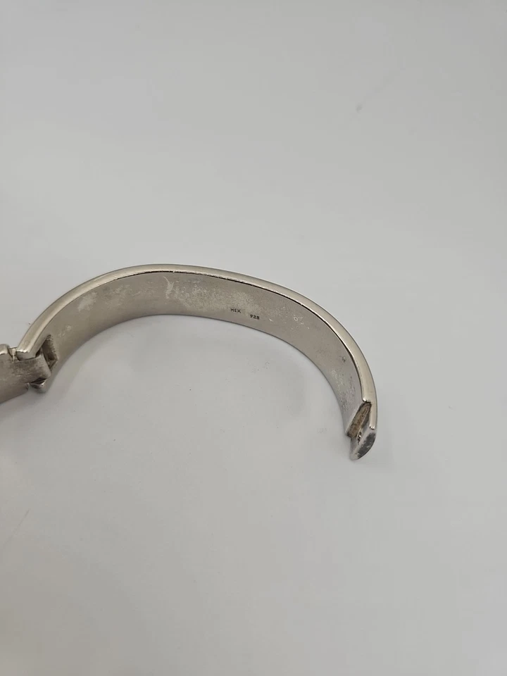 Sterling Silver Bracelet, Bangle With Closure, 50 Grams - Image 4 of 4