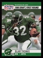 Blair Thomas 1990 Pro Set #670 RC Rookie New York Jets Penn State