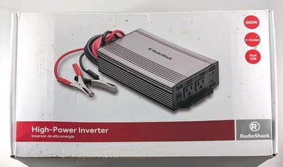 600W / 1200W Peak - High Power Inverter - 2 USB Ports RadioShack #2200213