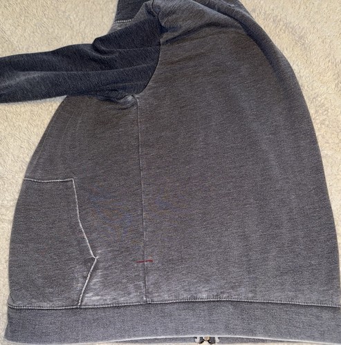 Daniel Buchler Herren Hoodie Large grau anthrazit Baumwolle Poly leicht durchgehender Reißverschluss - Bild 16 von 17