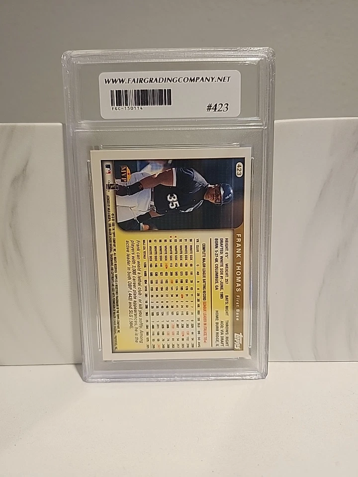 💎💎 1999 Topps - Frank Thomas #423 💎 GRADED FGC10 MINT 💎💎  - Image 2 of 2