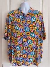 Jams World Men  s Hawaiian Aloha Short Sleeve Shirt, XL, Great Condition