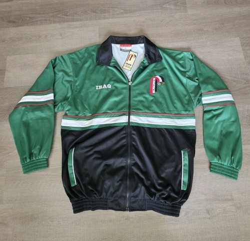 Rare Iraq Olympics Mens XL Track Jacket – Full Zip Opening Ceremony New with Tag