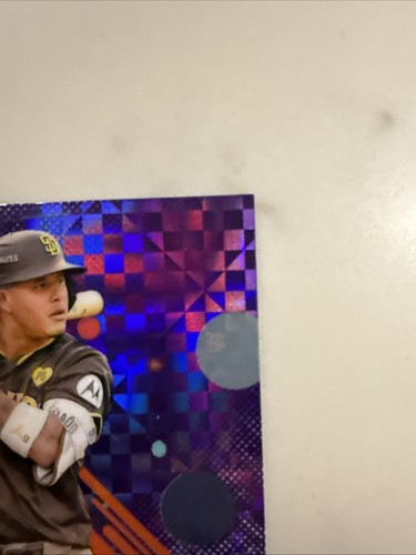 2025 Topps Finest - Manny Machado /150 - Purple Checkerboard Refractor Common #2 - Picture 4 of 10