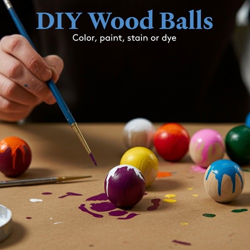 Small Wooden Balls 1/4 inch, Unfinished Round Birch Craft Balls | Woodpeckers - Picture 8 of 16