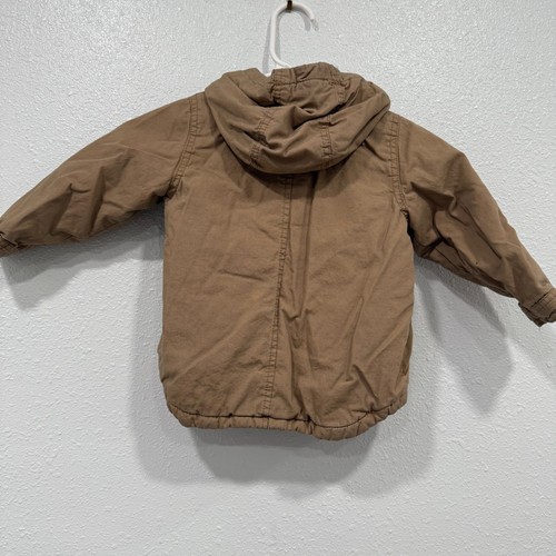 Chaqueta con Capucha Old Navy Niños Tostada Cremallera Completa Informal Prendas Exteriores Talla 2T - Imagen 3 de 6