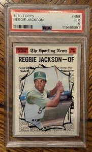 Reggie Jackson 1970 Topps All-Star #459 PSA 5 EX HOF Just Graded