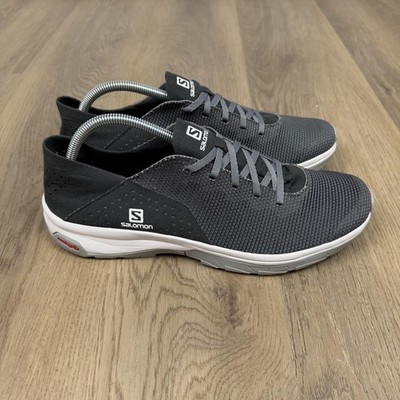 Salomon Tech Lite Shoes Mens Size 9.5 Gray Mesh Lightweight Walking 409857