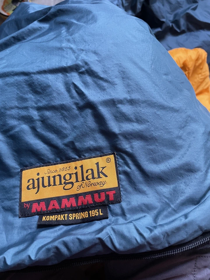 Mammut Ajungilak Kompakt Spring 195 L Kunstfaserschlafsack Schlafsack Blau gut - Bild 3 von 4