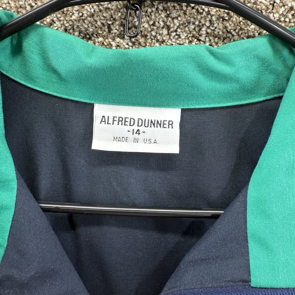 Chaqueta De Colección Alfred Dunner Para Mujer’s 14 Colorblock EE. UU. Verde Rojo Amarillo Cremallera Completa Foto 2 de 4