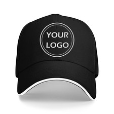 Customize Your Baseball Cap-Personalized Pattern Text Logo Summer Hat,Unisex Adj