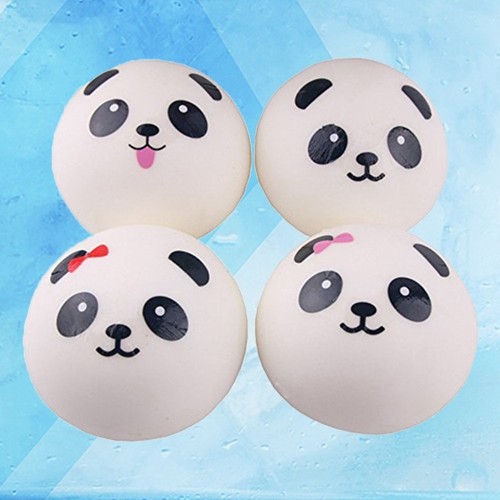 7CM PU Slow Rising Kawaii Stretch Scented Panda Shaped Squeeze Toy for Stress - 第 5/11 張圖片