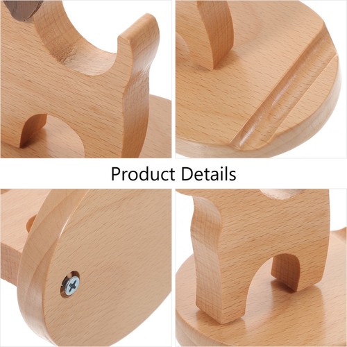 Wooden Mobile Phone Holder Animal Shape Holders Miss Cute Phones - 第 2/12 張圖片