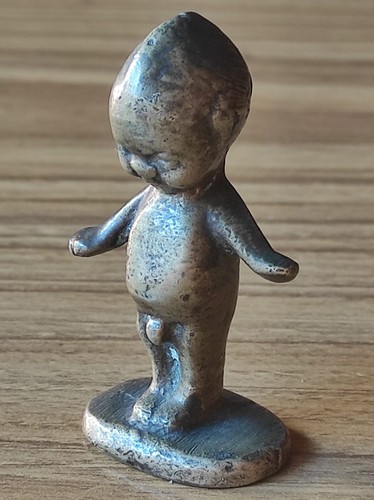 ANTIGUA RARA MUÑECA KEWPIE SELLO PARA SELLAR CERA NIÑO FIGURA DE BRONCE - Imagen 2 de 12