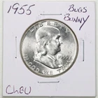 1955 Bugs Bunny FS-401 50C Franklin Half Dollar in Choice BU Condition #6470
