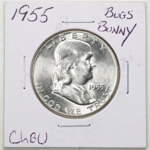 1955 Bugs Bunny FS-401 50C Franklin Half Dollar in Choice BU Condition #6470