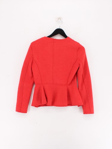 Zara Women's Cardigan XS Red 100% Other Crew Neck Cardigan - Picture 2 of 5