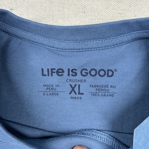 Camisa Life is Good Para Hombres XL Trituradora Camiseta Retiro Pesca Divertida Mordaza Azul - Imagen 4 de 10
