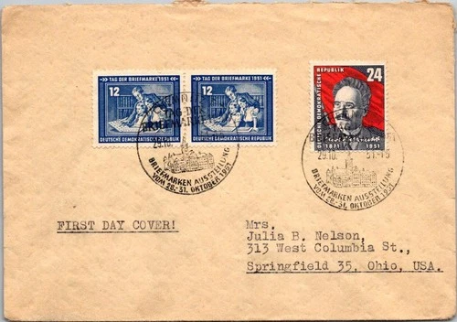 Germany FDC 1951 Stamp Exhibition - J29372