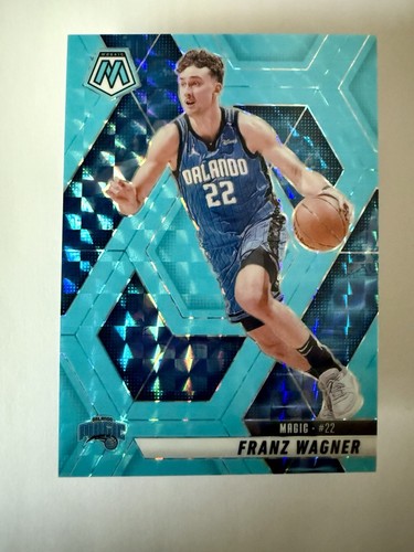2024-25 Panini Mosaic #37 Franz Wagner Blue Fluorescent Mosaic  50/75