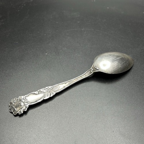 Vintage Sterling Silver Alvin Bridal Rose 6” Spoon - (B) - Picture 2 of 4